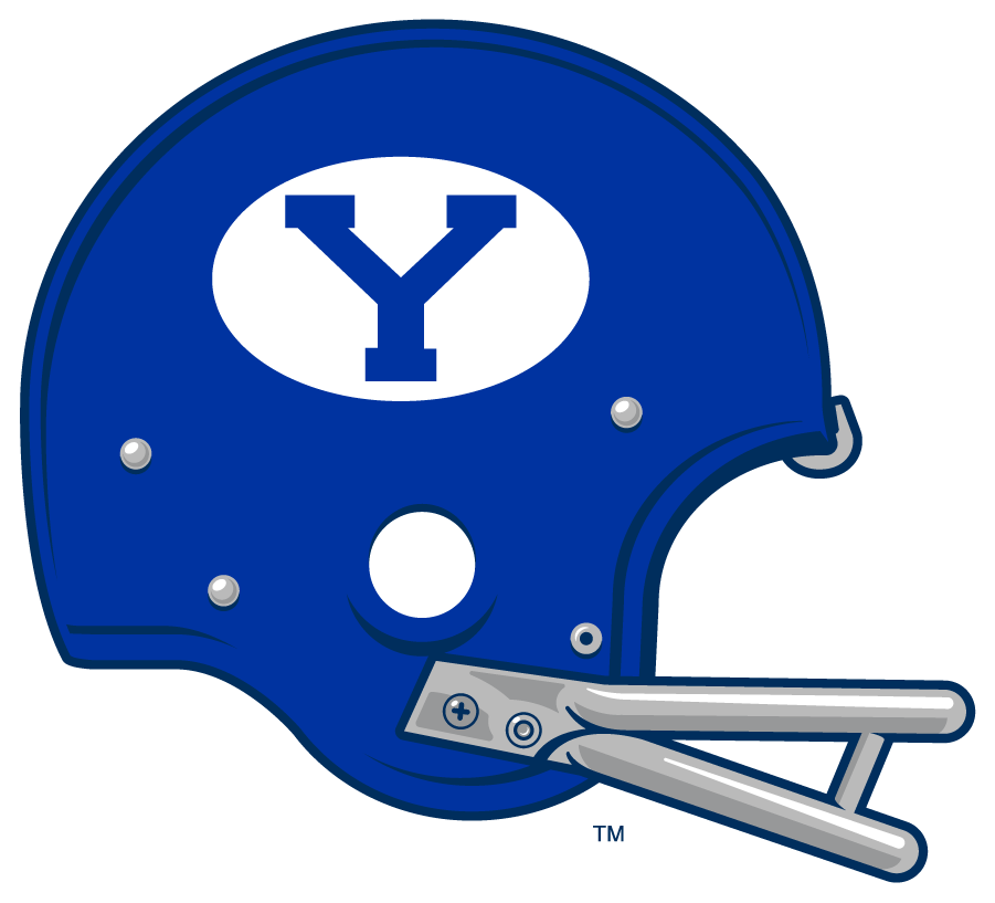 Brigham Young Cougars 1966-1968 Helmet Logo diy iron on heat transfer